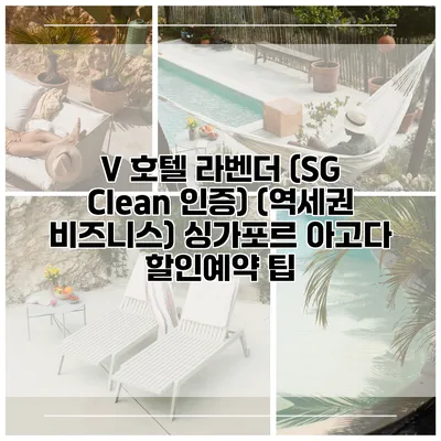 V 호텔 라벤더 (SG Clean 인증) (역세권 비즈니스) 싱가포르 아고다 할인예약 팁