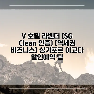 V 호텔 라벤더 (SG Clean 인증) (역세권 비즈니스) 싱가포르 아고다 할인예약 팁