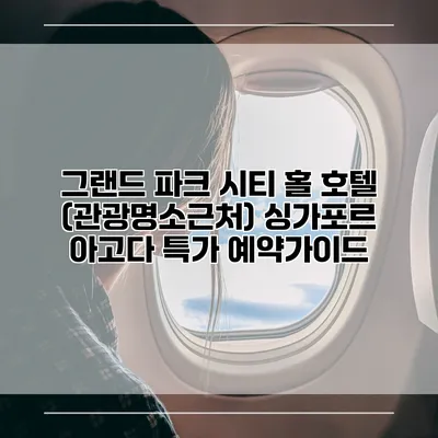그랜드 파크 시티 홀 호텔 (관광명소근처) 싱가포르 아고다 특가 예약가이드
