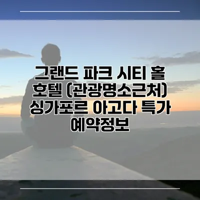 그랜드 파크 시티 홀 호텔 (관광명소근처) 싱가포르 아고다 특가 예약정보