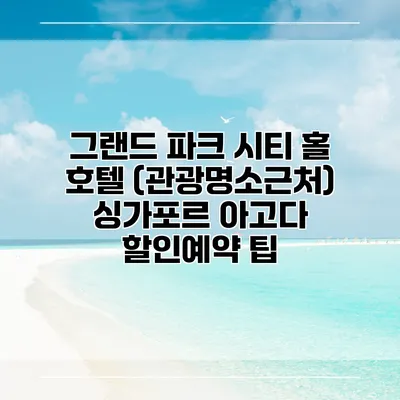 그랜드 파크 시티 홀 호텔 (관광명소근처) 싱가포르 아고다 할인예약 팁