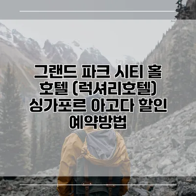 그랜드 파크 시티 홀 호텔 (럭셔리호텔) 싱가포르 아고다 할인 예약방법