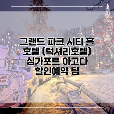 그랜드 파크 시티 홀 호텔 (럭셔리호텔) 싱가포르 아고다 할인예약 팁