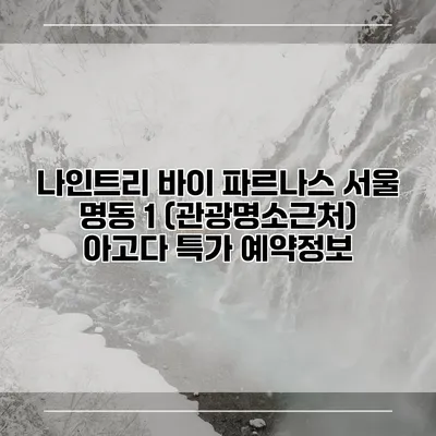 나인트리 바이 파르나스 서울 명동 1 (관광명소근처) 아고다 특가 예약정보