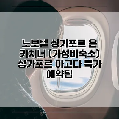 노보텔 싱가포르 온 키치너 (가성비숙소) 싱가포르 아고다 특가 예약팁