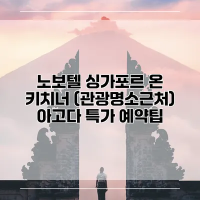 노보텔 싱가포르 온 키치너 (관광명소근처) 아고다 특가 예약팁