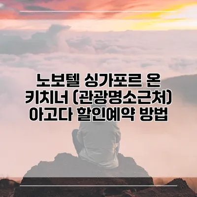 노보텔 싱가포르 온 키치너 (관광명소근처) 아고다 할인예약 방법