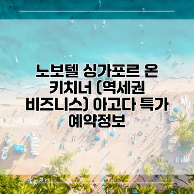 노보텔 싱가포르 온 키치너 (역세권 비즈니스) 아고다 특가 예약정보