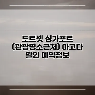 도르셋 싱가포르 (관광명소근처) 아고다 할인 예약정보