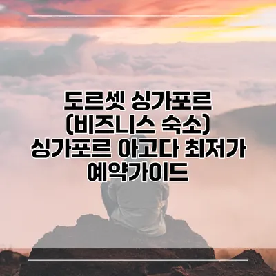 도르셋 싱가포르 (비즈니스 숙소) 싱가포르 아고다 최저가 예약가이드