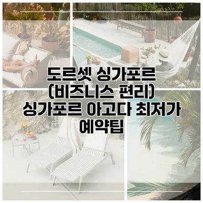 도르셋 싱가포르 (비즈니스 편리) 싱가포르 아고다 최저가 예약팁
