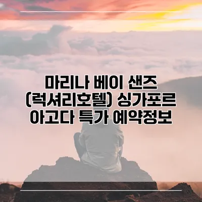 마리나 베이 샌즈 (럭셔리호텔) 싱가포르 아고다 특가 예약정보