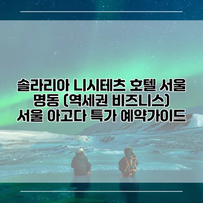 솔라리아 니시테츠 호텔 서울 명동 (역세권 비즈니스) 서울 아고다 특가 예약가이드