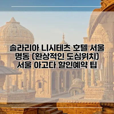 솔라리아 니시테츠 호텔 서울 명동 (환상적인 도심위치) 서울 아고다 할인예약 팁