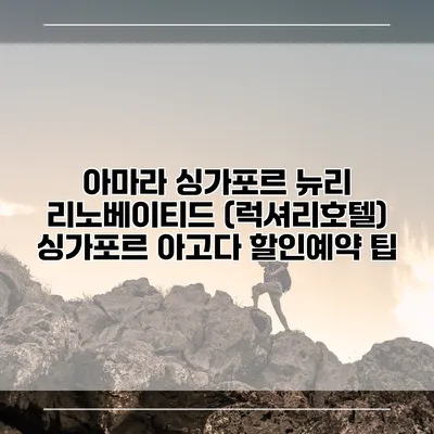 아마라 싱가포르 뉴리 리노베이티드 (럭셔리호텔) 싱가포르 아고다 할인예약 팁