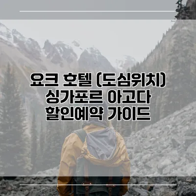 요크 호텔 (도심위치) 싱가포르 아고다 할인예약 가이드