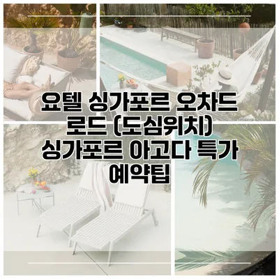요텔 싱가포르 오차드 로드 (도심위치) 싱가포르 아고다 특가 예약팁