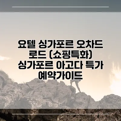 요텔 싱가포르 오차드 로드 (쇼핑특화) 싱가포르 아고다 특가 예약가이드