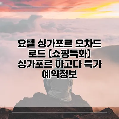 요텔 싱가포르 오차드 로드 (쇼핑특화) 싱가포르 아고다 특가 예약정보