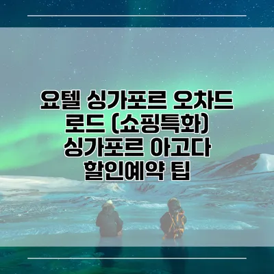 요텔 싱가포르 오차드 로드 (쇼핑특화) 싱가포르 아고다 할인예약 팁