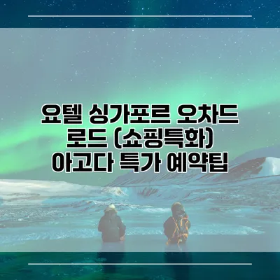 요텔 싱가포르 오차드 로드 (쇼핑특화) 아고다 특가 예약팁