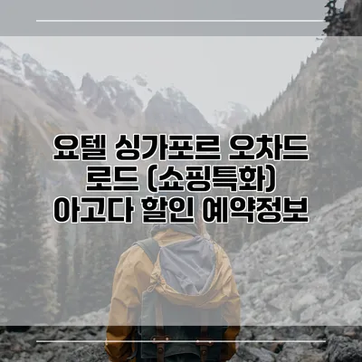 요텔 싱가포르 오차드 로드 (쇼핑특화) 아고다 할인 예약정보