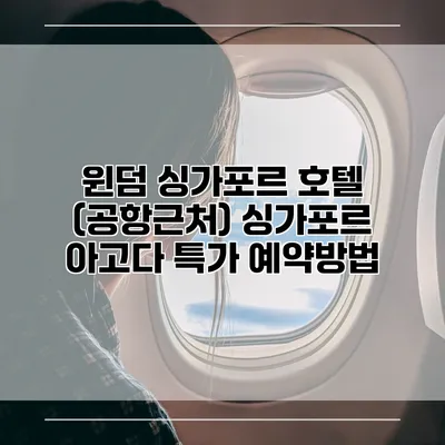윈덤 싱가포르 호텔 (공항근처) 싱가포르 아고다 특가 예약방법
