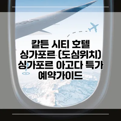 칼튼 시티 호텔 싱가포르 (도심위치) 싱가포르 아고다 특가 예약가이드