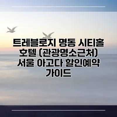 트레블로지 명동 시티홀 호텔 (관광명소근처) 서울 아고다 할인예약 가이드