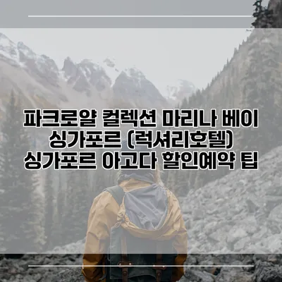 파크로얄 컬렉션 마리나 베이 싱가포르 (럭셔리호텔) 싱가포르 아고다 할인예약 팁