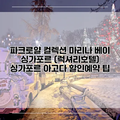 파크로얄 컬렉션 마리나 베이 싱가포르 (럭셔리호텔) 싱가포르 아고다 할인예약 팁