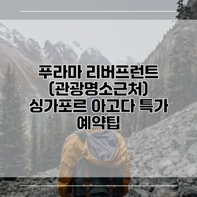 푸라마 리버프런트 (관광명소근처) 싱가포르 아고다 특가 예약팁