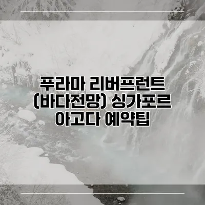 푸라마 리버프런트 (바다전망) 싱가포르 아고다 예약팁