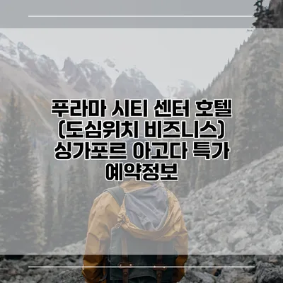 푸라마 시티 센터 호텔 (도심위치 비즈니스) 싱가포르 아고다 특가 예약정보
