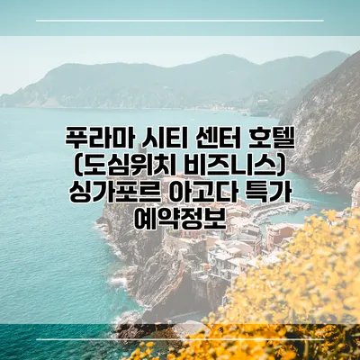 푸라마 시티 센터 호텔 (도심위치 비즈니스) 싱가포르 아고다 특가 예약정보