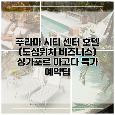 푸라마 시티 센터 호텔 (도심위치 비즈니스) 싱가포르 아고다 특가 예약팁