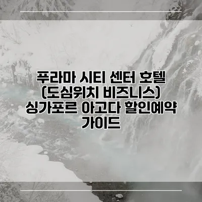 푸라마 시티 센터 호텔 (도심위치 비즈니스) 싱가포르 아고다 할인예약 가이드
