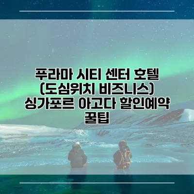 푸라마 시티 센터 호텔 (도심위치 비즈니스) 싱가포르 아고다 할인예약 꿀팁