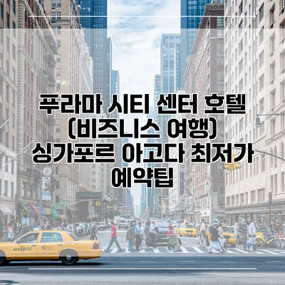 푸라마 시티 센터 호텔 (비즈니스 여행) 싱가포르 아고다 최저가 예약팁