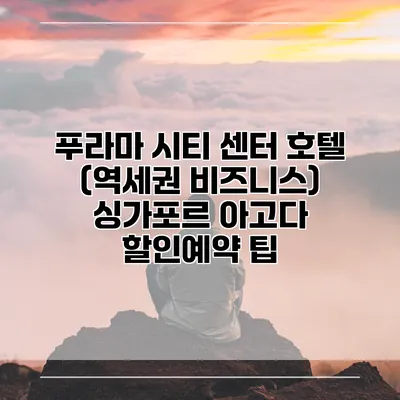 푸라마 시티 센터 호텔 (역세권 비즈니스) 싱가포르 아고다 할인예약 팁