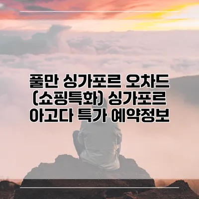풀만 싱가포르 오차드 (쇼핑특화) 싱가포르 아고다 특가 예약정보