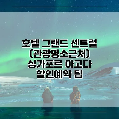 호텔 그랜드 센트럴 (관광명소근처) 싱가포르 아고다 할인예약 팁