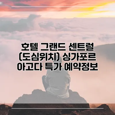 호텔 그랜드 센트럴 (도심위치) 싱가포르 아고다 특가 예약정보