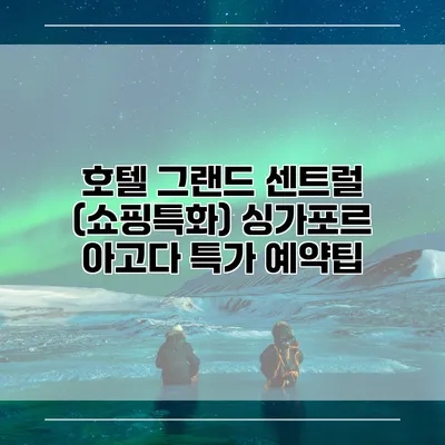 호텔 그랜드 센트럴 (쇼핑특화) 싱가포르 아고다 특가 예약팁