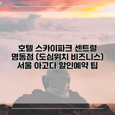 호텔 스카이파크 센트럴 명동점 (도심위치 비즈니스) 서울 아고다 할인예약 팁