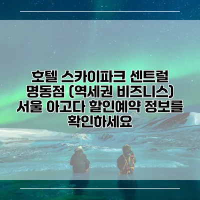 호텔 스카이파크 센트럴 명동점 (역세권 비즈니스) 서울 아고다 할인예약 정보를 확인하세요