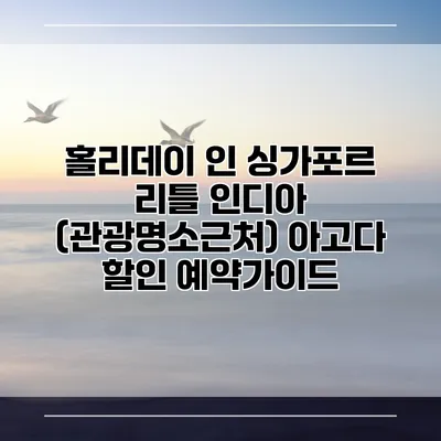 홀리데이 인 싱가포르 리틀 인디아 (관광명소근처) 아고다 할인 예약가이드