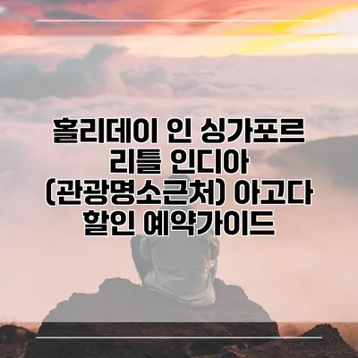 홀리데이 인 싱가포르 리틀 인디아 (관광명소근처) 아고다 할인 예약가이드