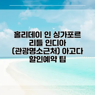 홀리데이 인 싱가포르 리틀 인디아 (관광명소근처) 아고다 할인예약 팁