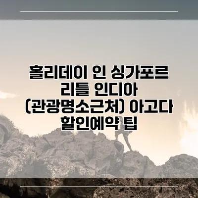 홀리데이 인 싱가포르 리틀 인디아 (관광명소근처) 아고다 할인예약 팁